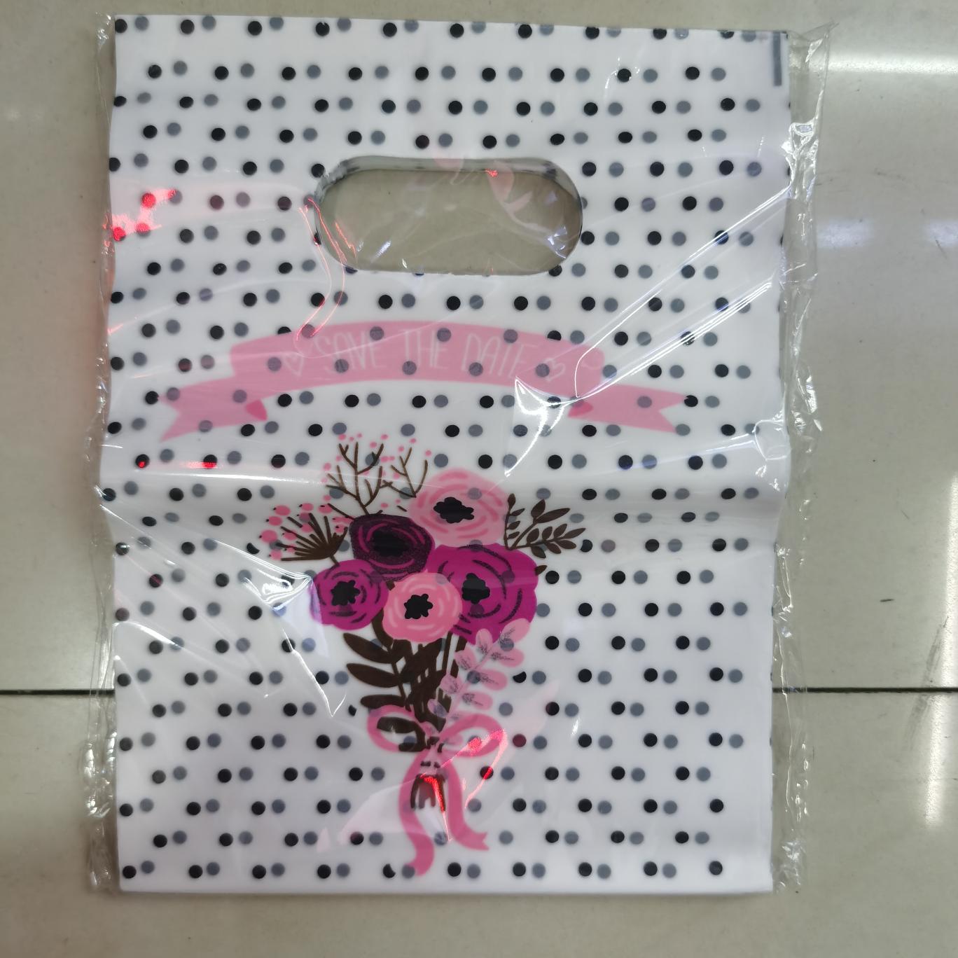 20*25 Little Flower Bouquet Gift Bags Men's And Women's Children's Clothing Store Handbag Custom 100 Bags