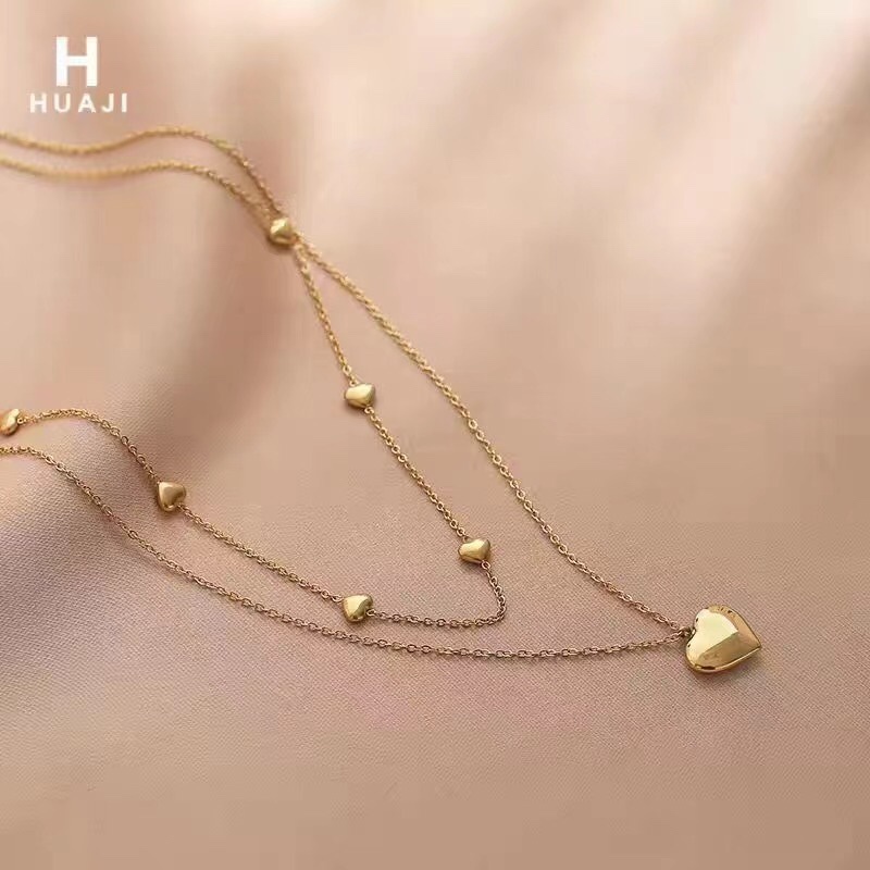 4006欣妮饰品韩版流行时尚二层毛衣项链6004图