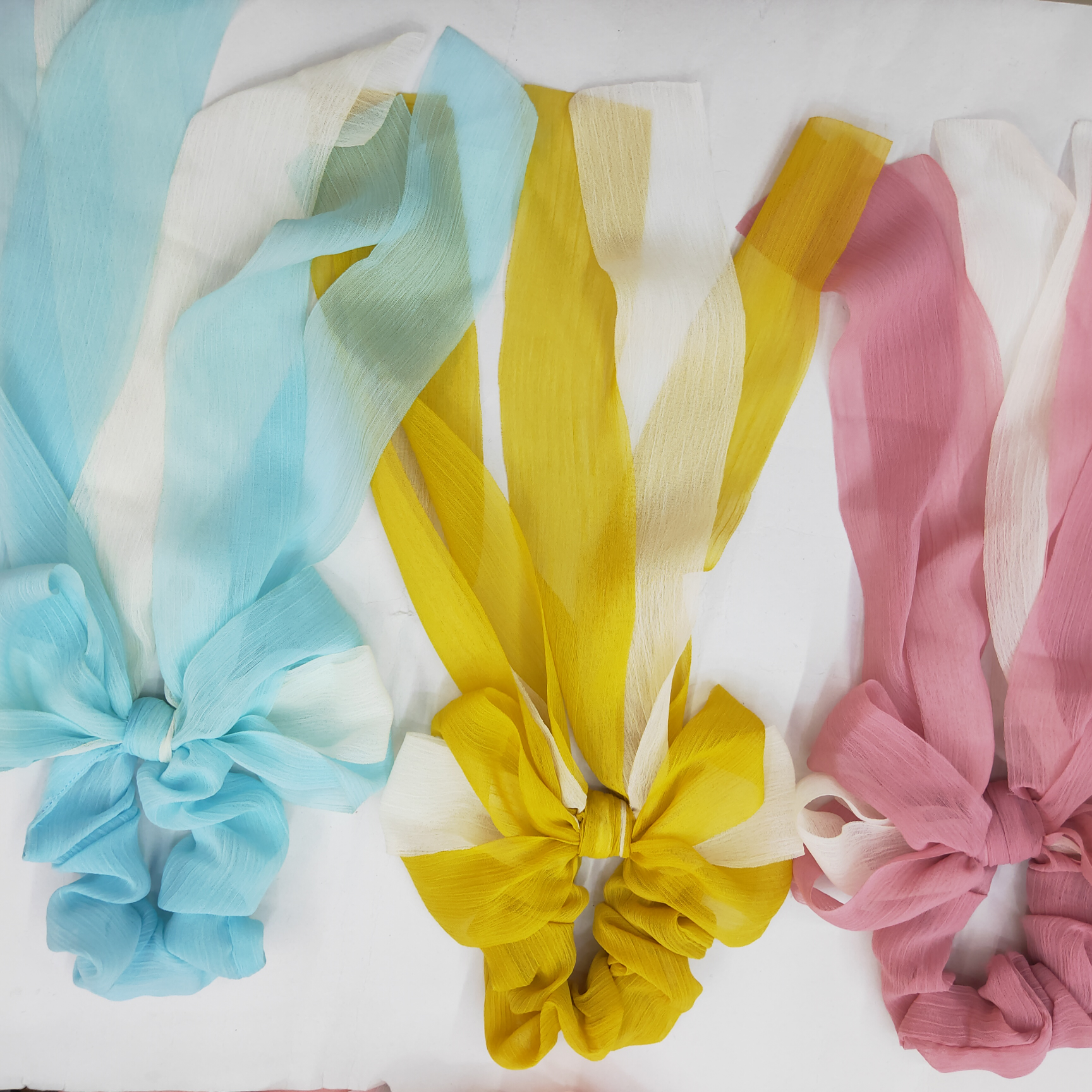 气质少女网红三色⭕三飘带飘带蝴蝶结系列优雅