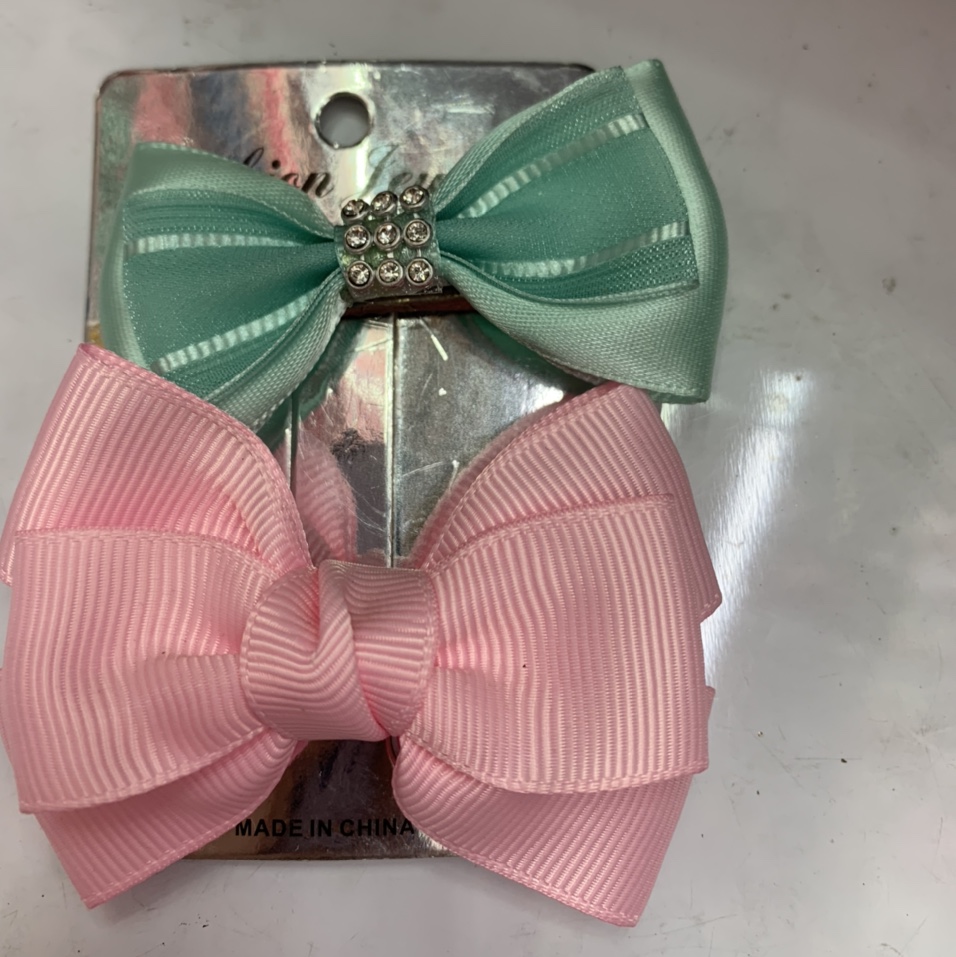 New Korean fashion bow mix mixed color hair clip 25