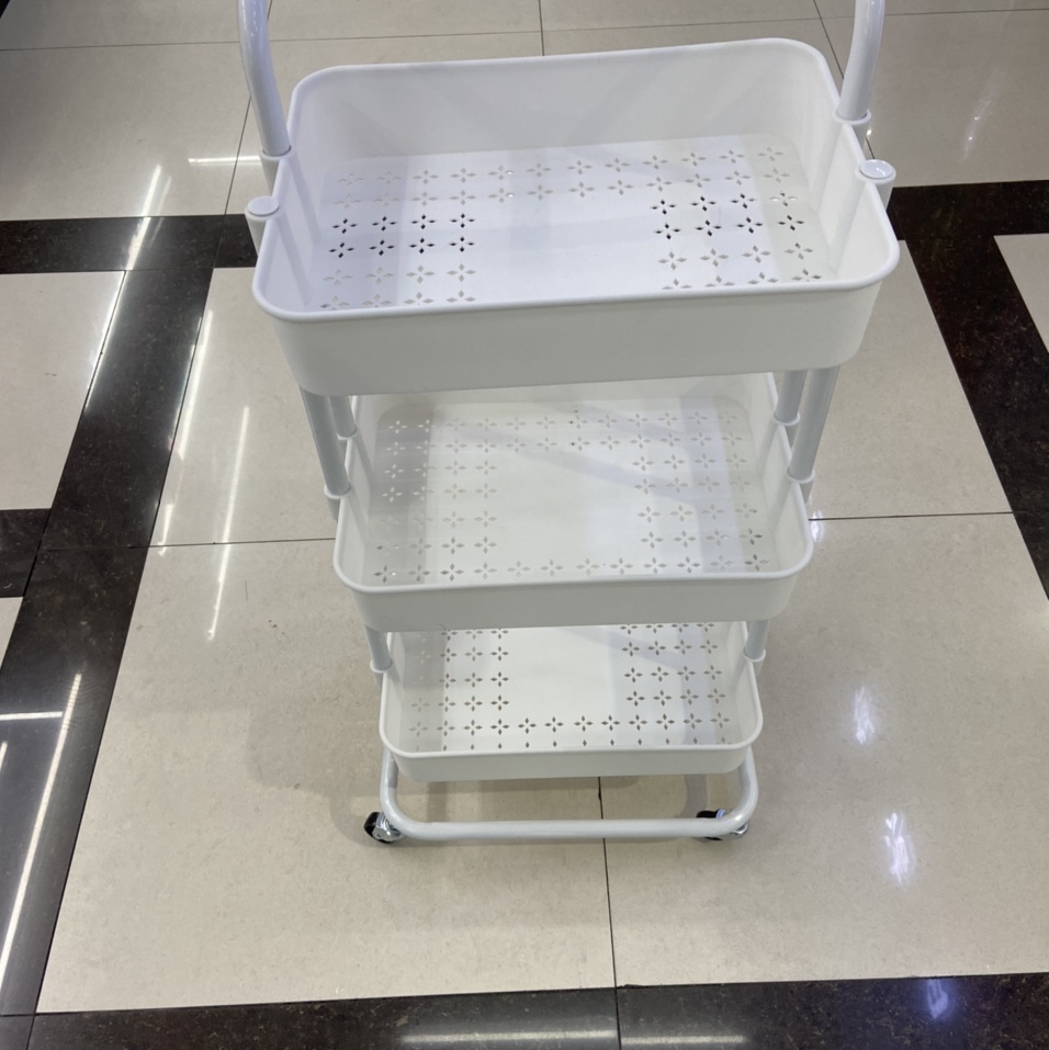 白色塑料置物架