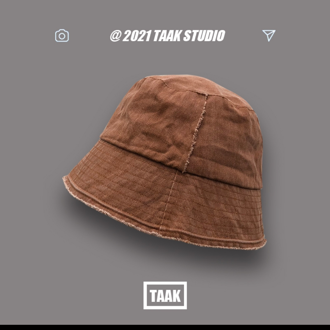 Fisherman hat woman Spring and summer sun basin hat cover face bucket hat hipster man 62