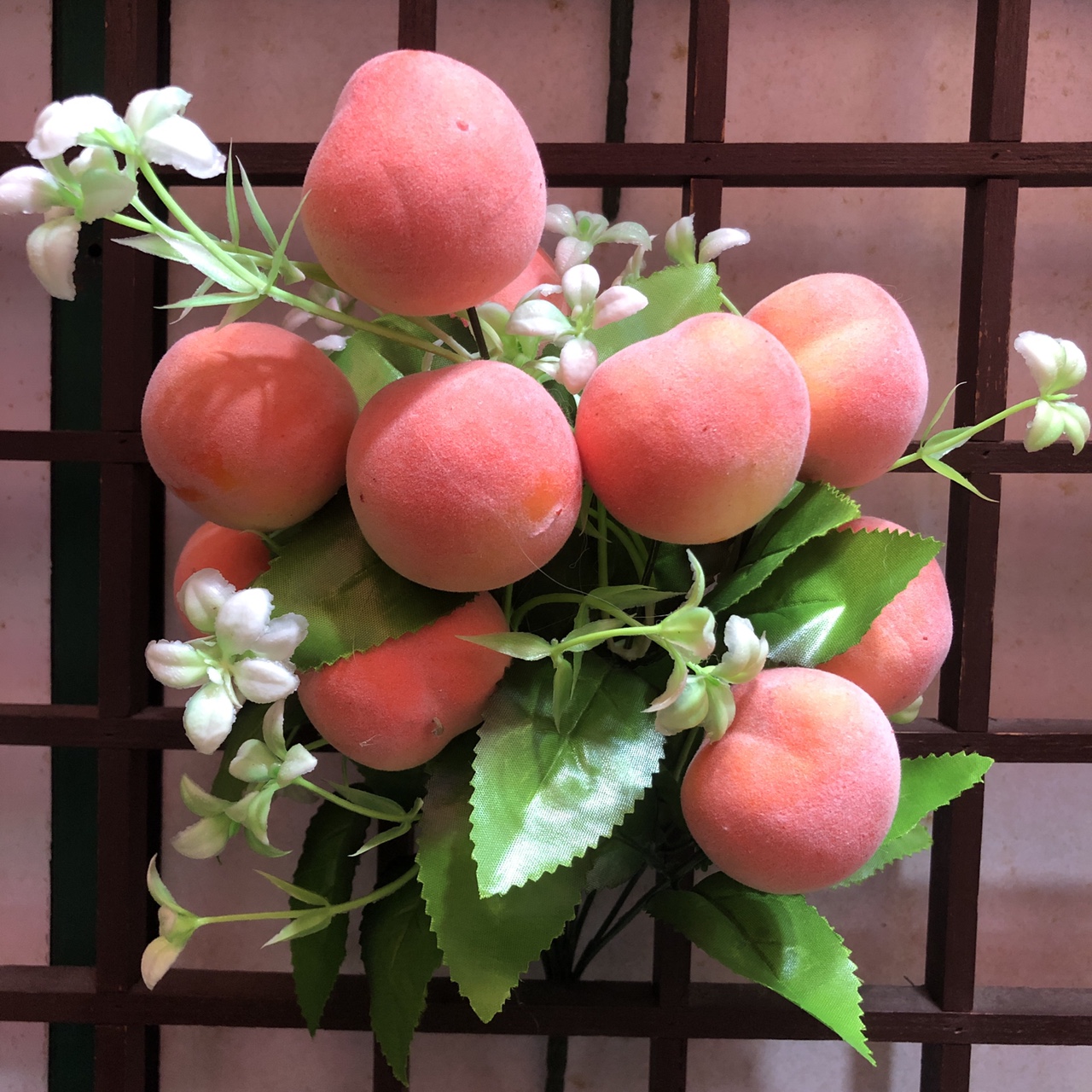 仿真水果-1盆景假花桃子树水蜜桃植物盆景客厅家居装饰桌面摆件新品