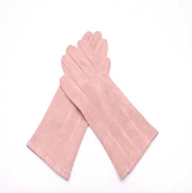 New spring summer fall gloves suede thin sunscreen gloves for women Driving and riding UV protection gloves buckskin