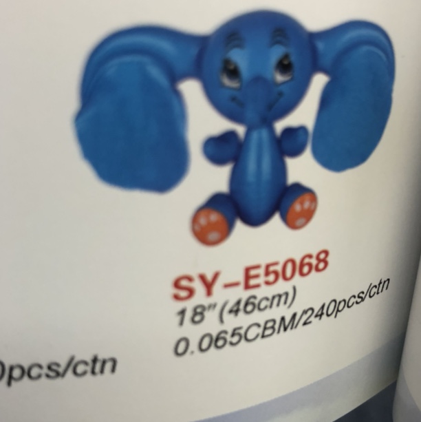 Big-eared elephant