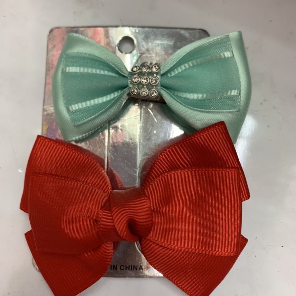 New Korean fashion bow mix mixed color hair clip 24