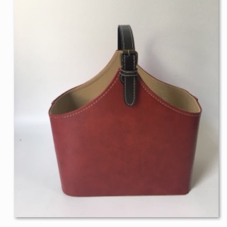 Leather handbag fashion storage basket