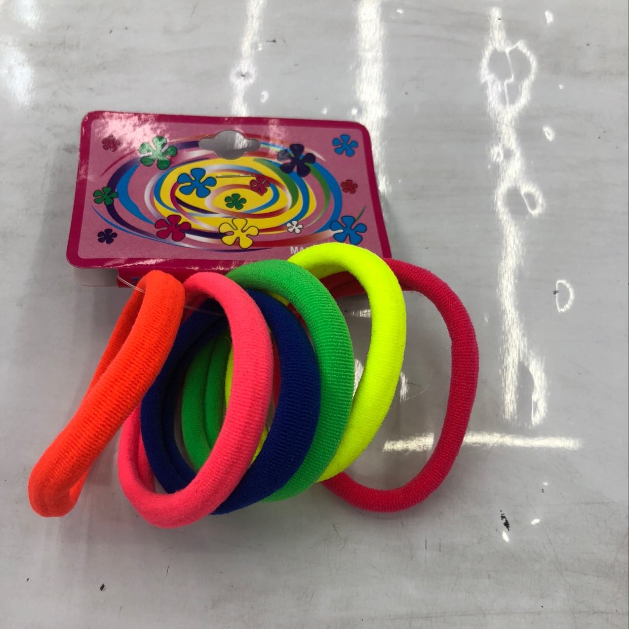 Bright silk rubber bands, vivid mixed color rubber bands, leather straps, simple seamless black high-elasticity hair bands, hair ties, rubber bands, headwear, towel bands, adult Dimei 07 details Picture