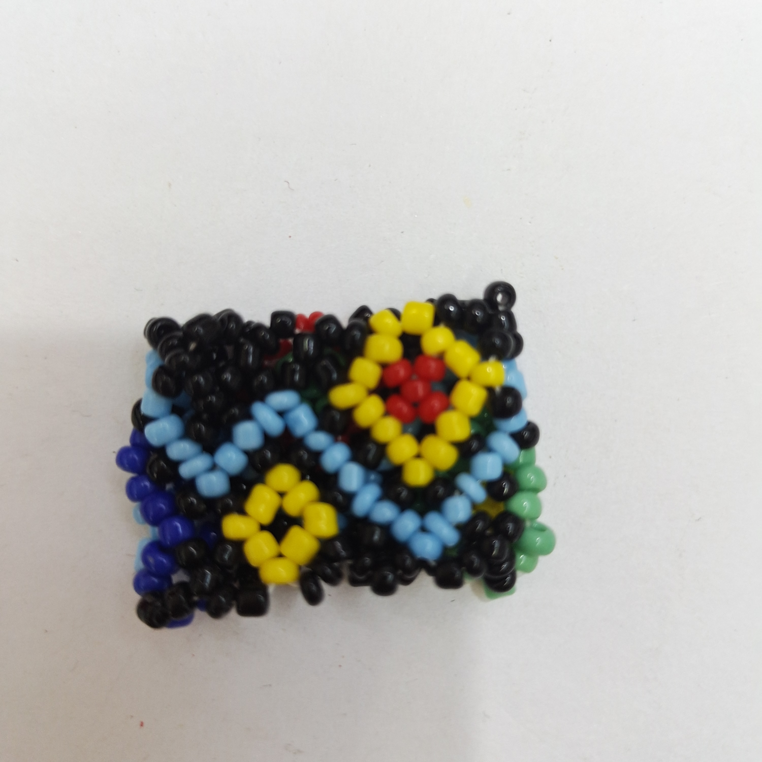 Internet celebrity personality color woven 8/0 meter bead ring Fashion explosive accessory Ring 50