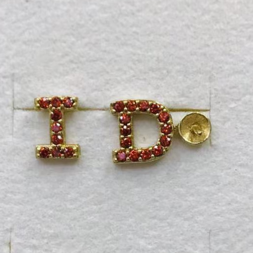 925 silver needle earrings pure copper inset white zircon fashion Korean version 13723 full figure