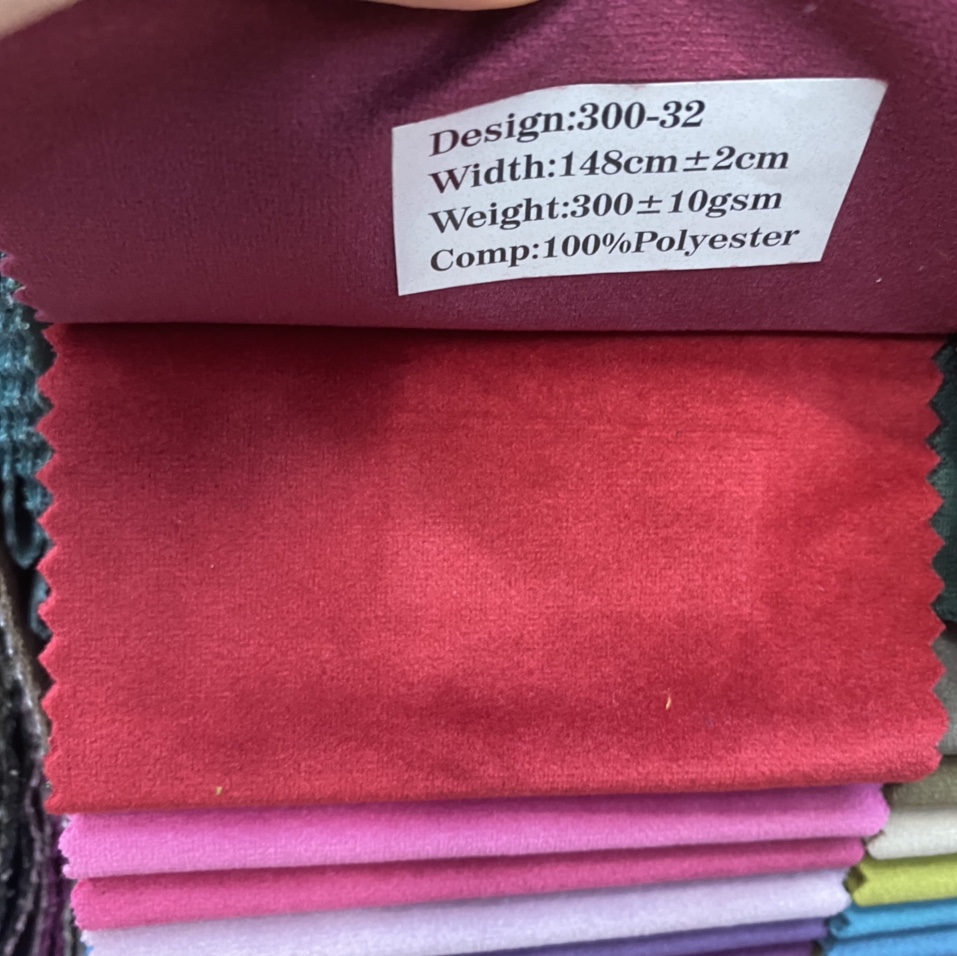 纯色荷兰绒布料 丽丝绒面料天鹅绒布料沙发抱枕布料 服装服饰 DIY 红色4