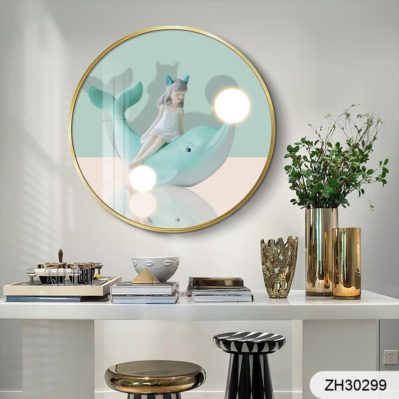 Nordic modern light luxury hand-painted healing system fresh scenery