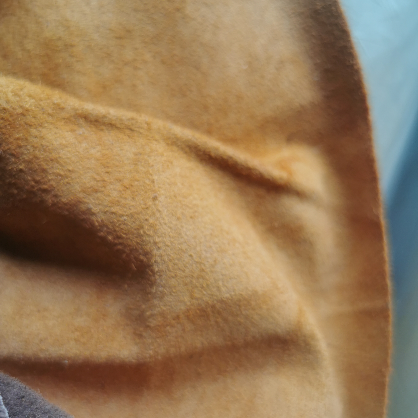 Yellow brown cow three layer leather fabric manufacturers direct sales