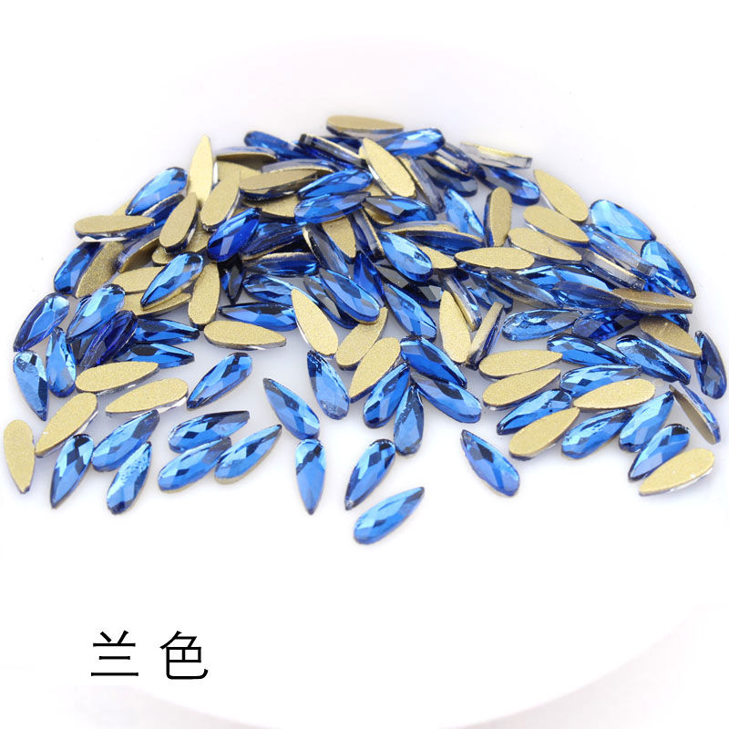 Nail art accessories: Irregular-shaped diamond flat-bottom mixed set, popular online bestseller AB color champagne color super sparkling water diamond Japanese nail art accessory 870 details Picture