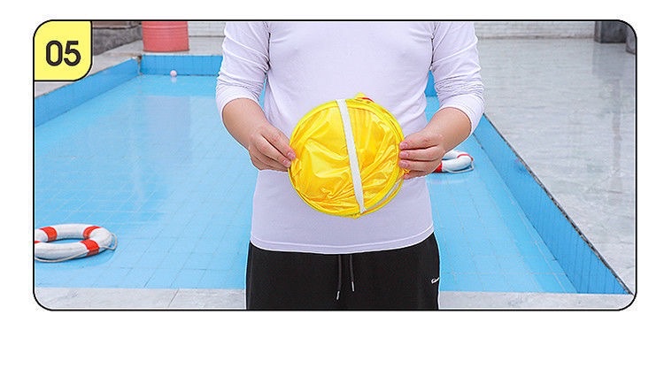 Little Yellow duck flying saucer cap, rainproof children's creative rain cap, Douyin flying saucer umbrella raincoat, fishing umbrella, baby raincoat pic 15