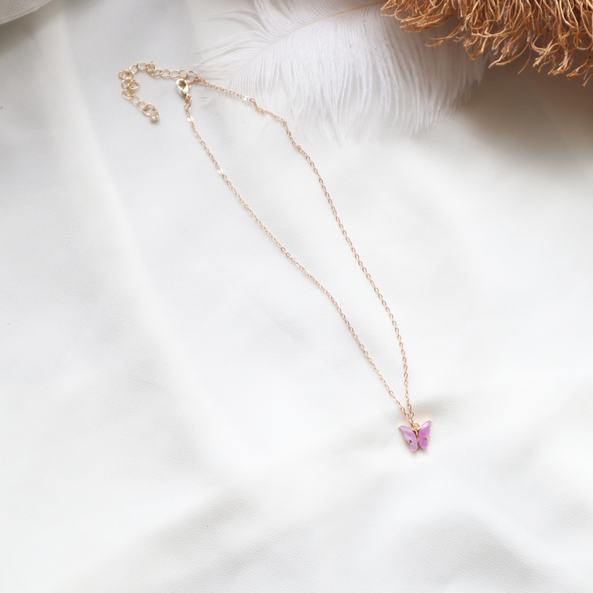 FLY1385 Japanese and Korean Super Fairy accessories Mori Tie butterfly pendant choke
