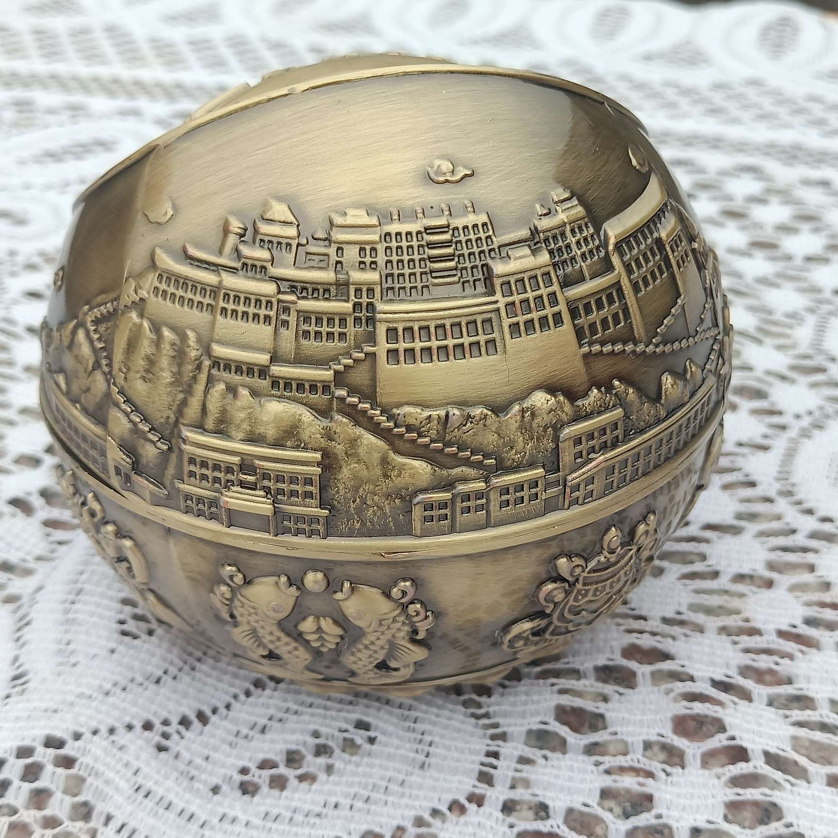 金属球形烟灰缸书房客厅摆件迷你防风防灰烟灰缸详情图10