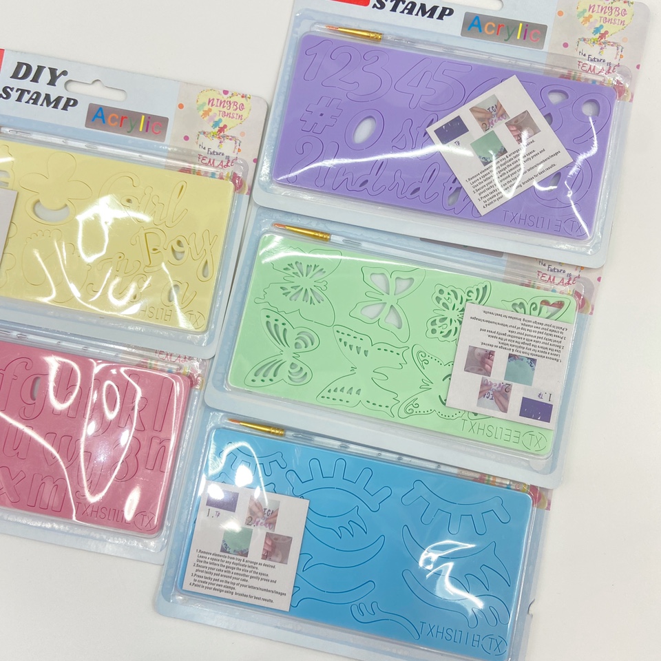 DIY acrylic alphanumeric baking cake molds, cookie molds and pressing molds