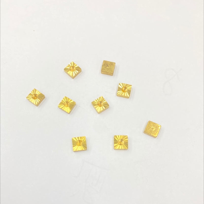 PT00160 square copper rod drilling on a single lot