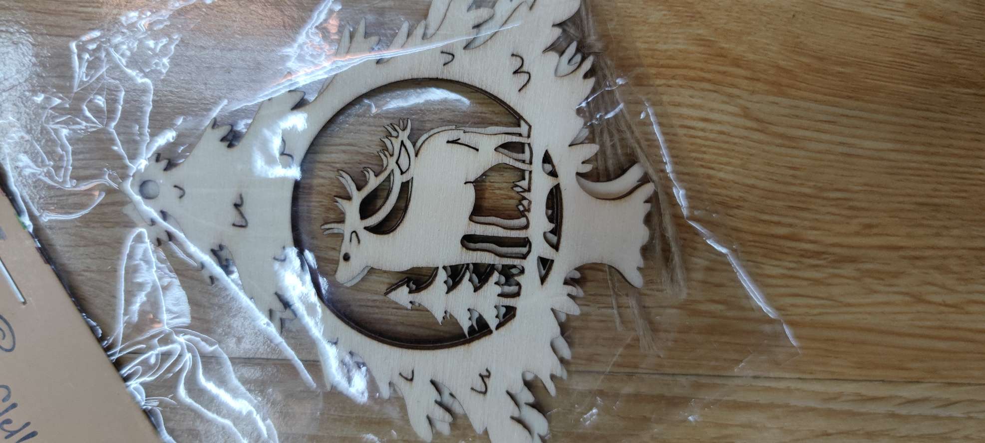 8152 木头片挂件 每包三片 欢迎询价产品图
