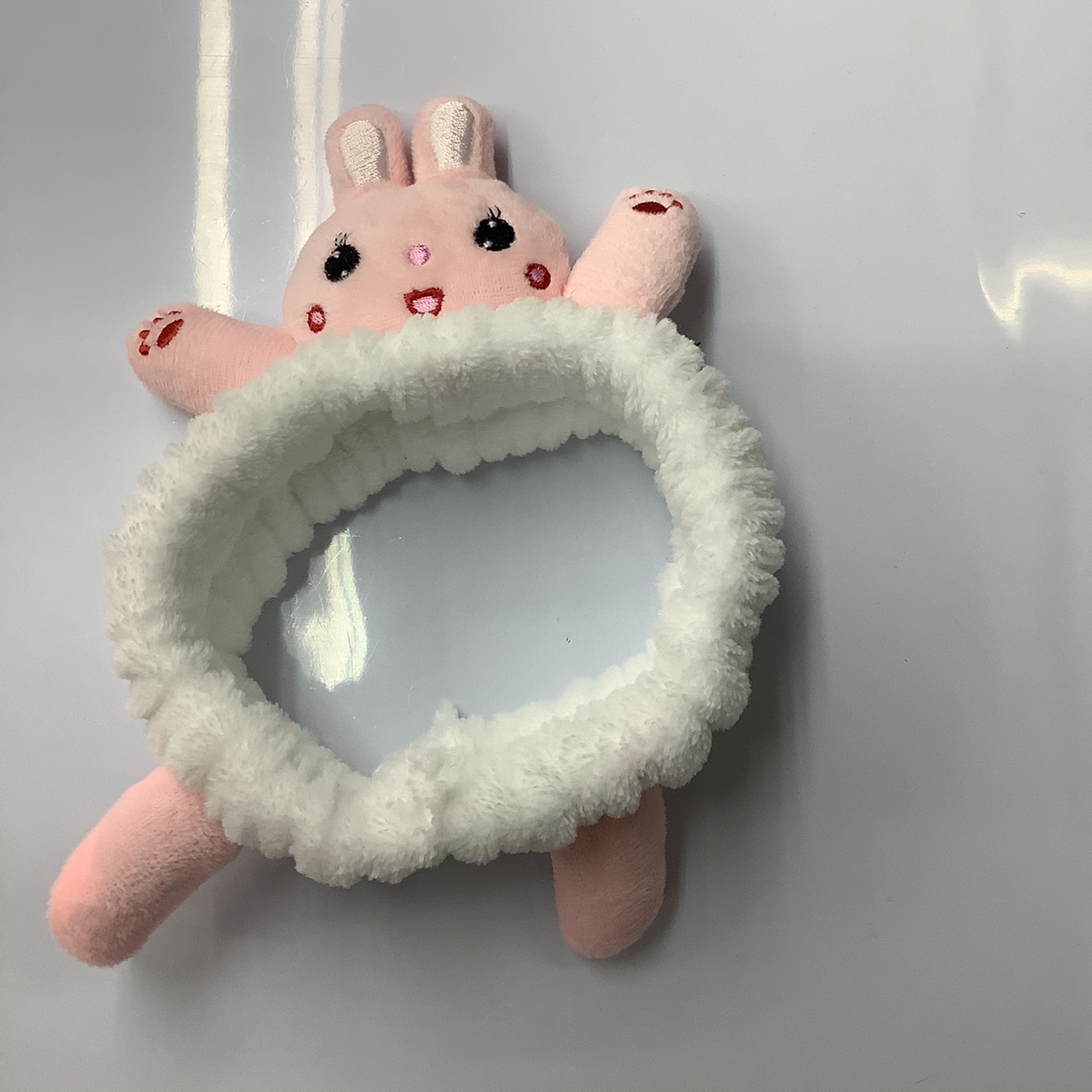Rabbit hair band white 21