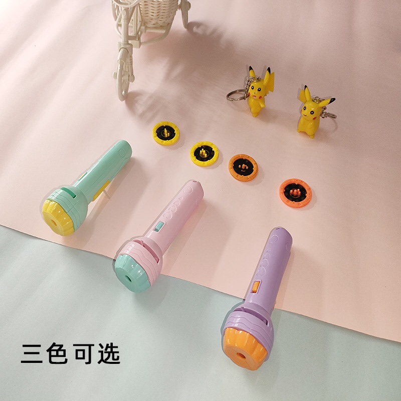 投影手电筒儿童早教识图恐龙动物图案投影幻灯片男孩发光玩具批发图