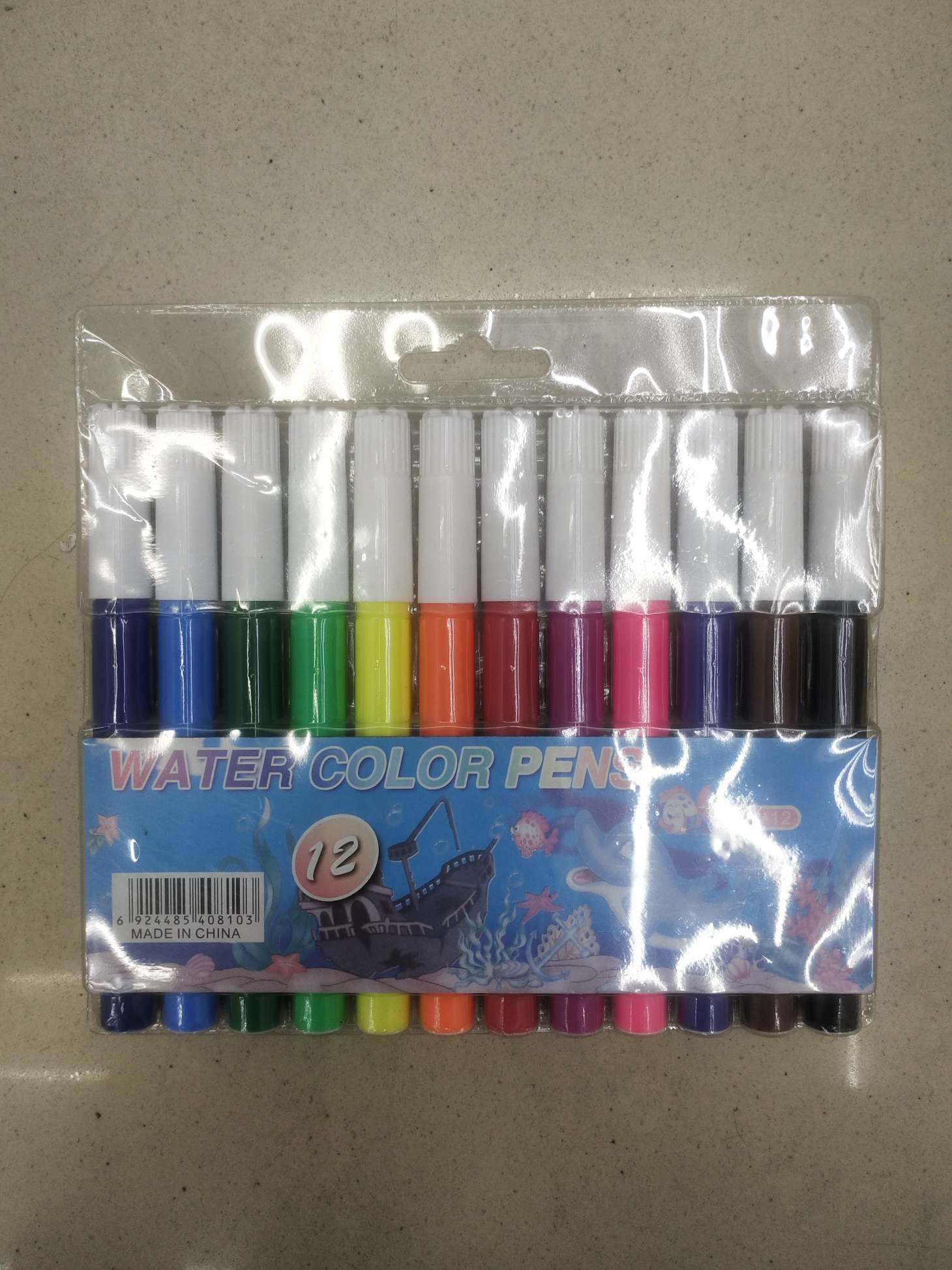 Children's Drawing Stick 12 Color Watercolor Pen details Picture