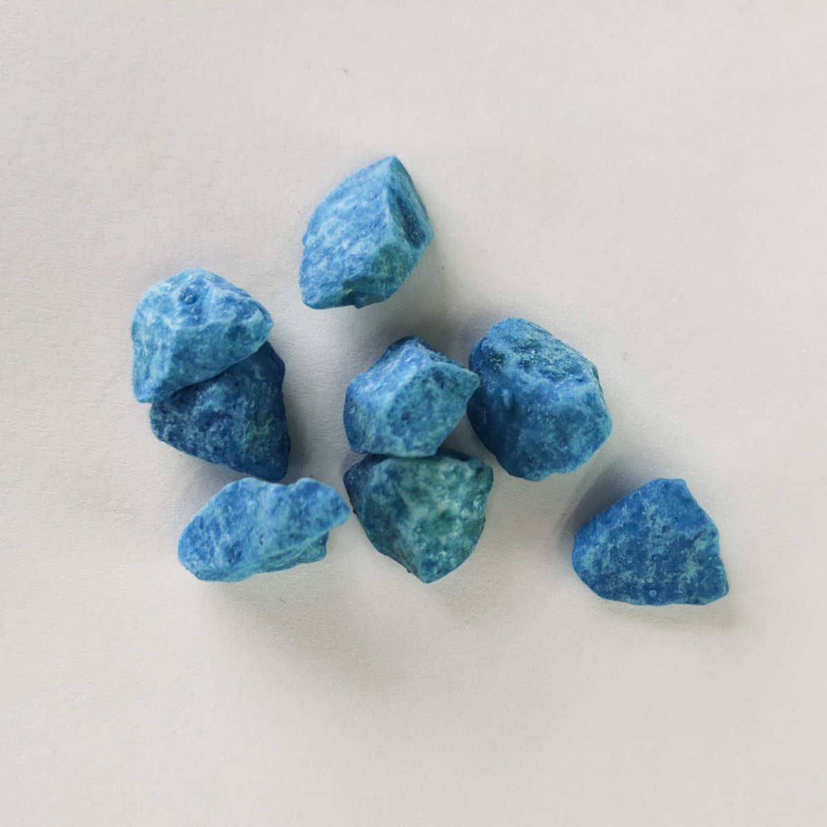 Blue colored stones