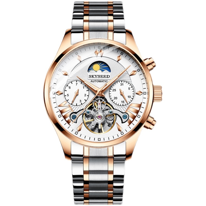 Tian Dai Automatic Mechanical Watch Multi-functional Men's Moon Phase Tourbillon Mechanical Watch for men