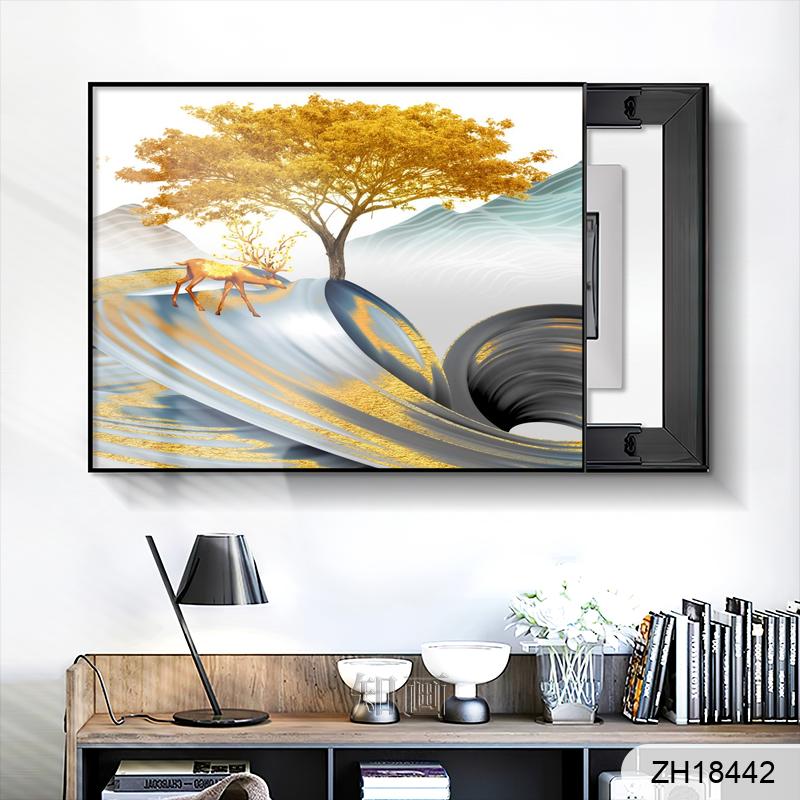 Modern Nordic simple abstract light luxury geometric meter box