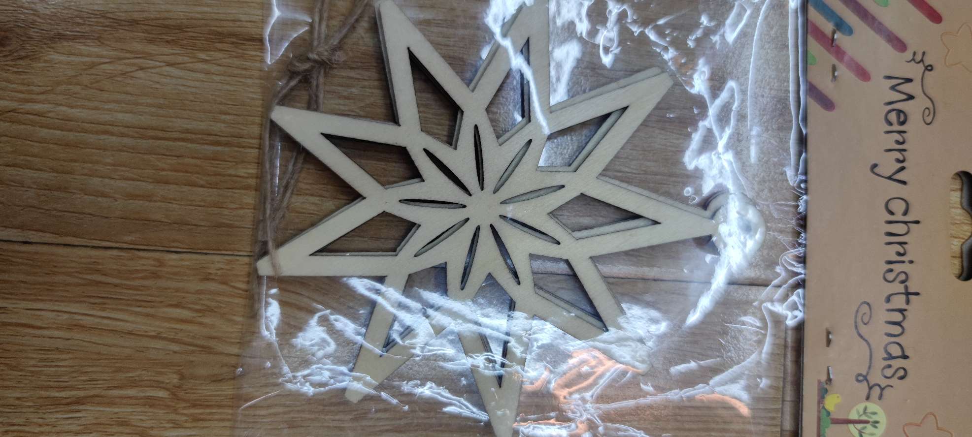 8163 木头片挂件 每包三片 欢迎询价产品图