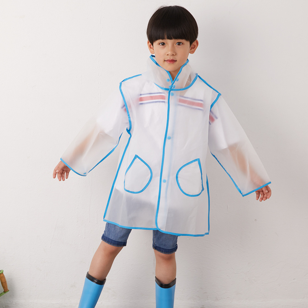 Children's fringed raincoats, Instagram influencers, cute and fashionable raincoats with pointed caps and borders, raincoats for boys, girls and kindergartens Application Scenario