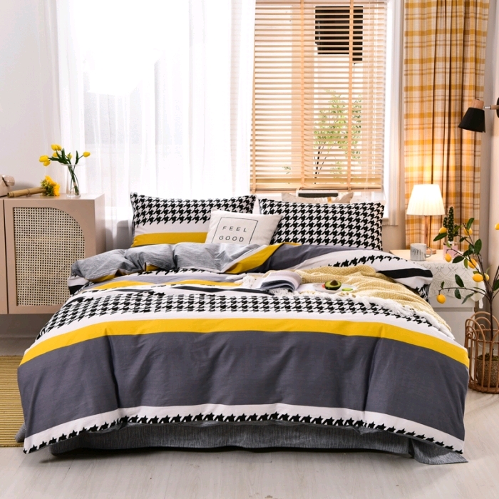 Four-piece set Autumn and winter new cotton printing four-piece set 22