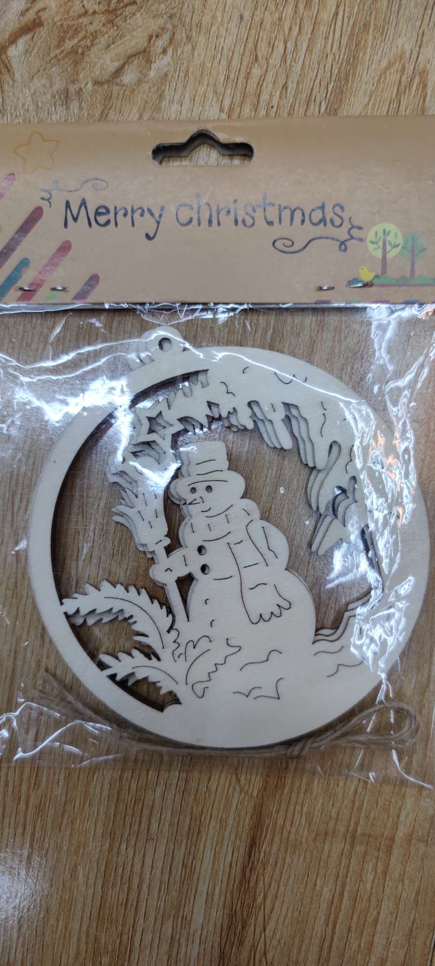 8145 木头片挂件 每包三片 欢迎询价细节图