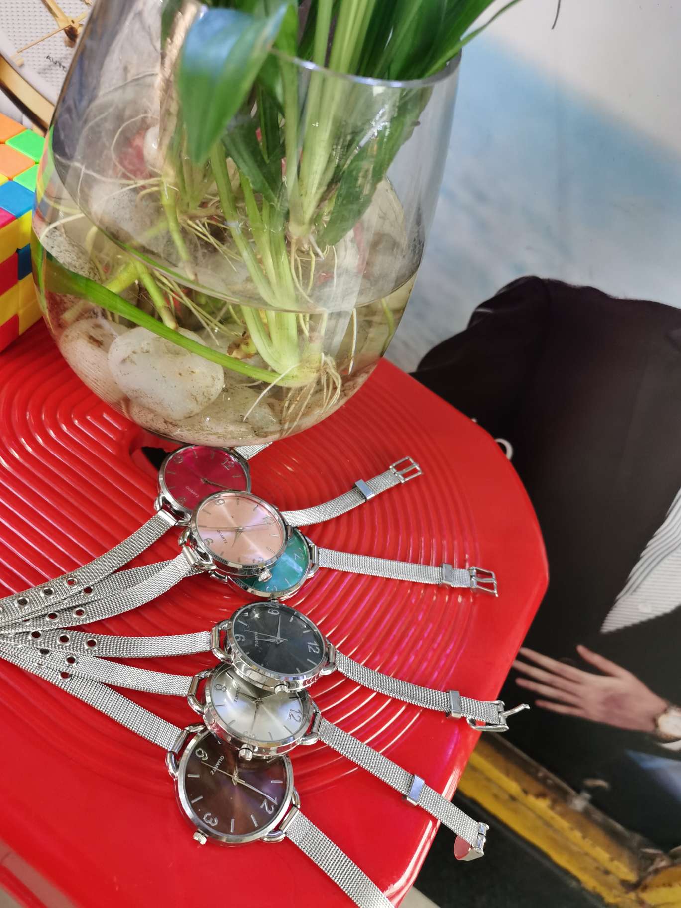 Steel wire fashion watch details Picture