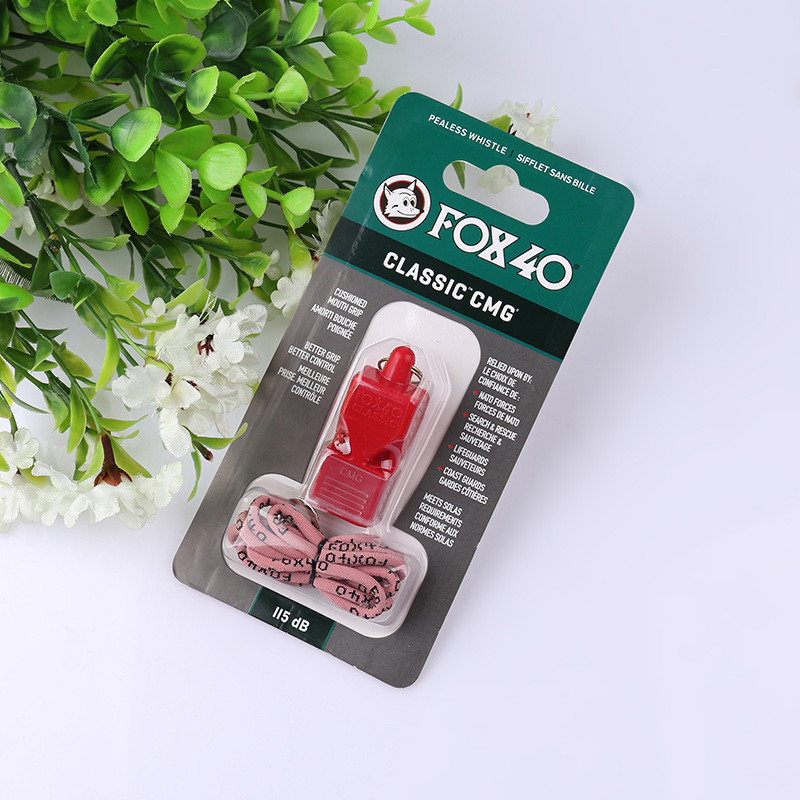 口哨足篮排球裁判狐狸FOX哨子比赛训练户外高音教练白底实物图