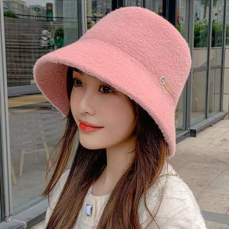Sombrero de dinero doble sombrero completo de fábrica venta directa al por mayor de lana sombrero de pescador de mujeres otoño e invierno versión coreana sombrero de cubo de moda