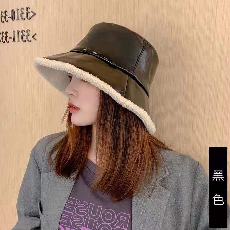 Sombrero de dinero doble sombrero completo de la fábrica venta directa al por mayor otoño e invierno coreano versión de moda día sistema de varillas influencers más peluche cara brillante cubeta sombrero de pescador