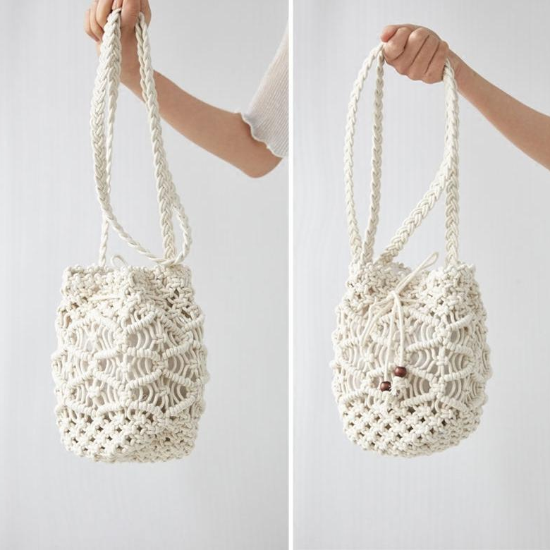 ins泫雅风镂空针织渔夫帽女夏季透气可爱盆帽新款复古帽9996