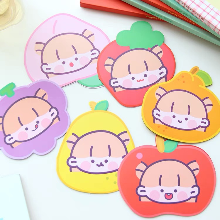 ins可爱女孩水果贺卡祝福卡创意生日卡礼品卡