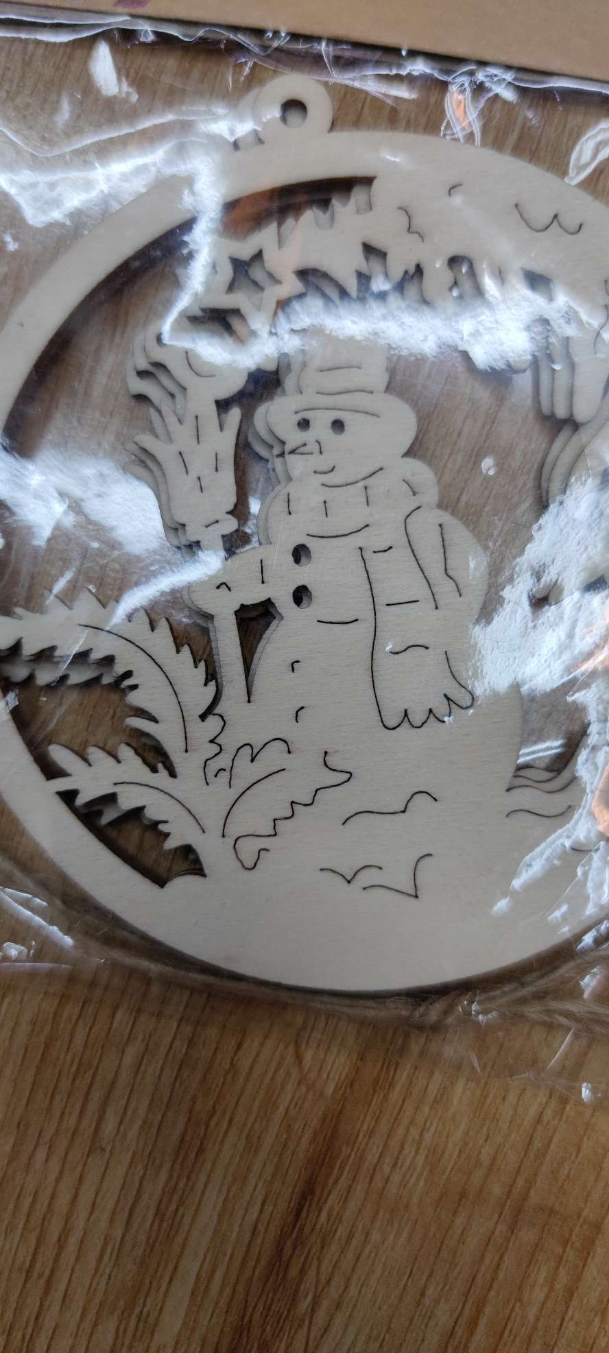 8145 木头片挂件 每包三片 欢迎询价产品图