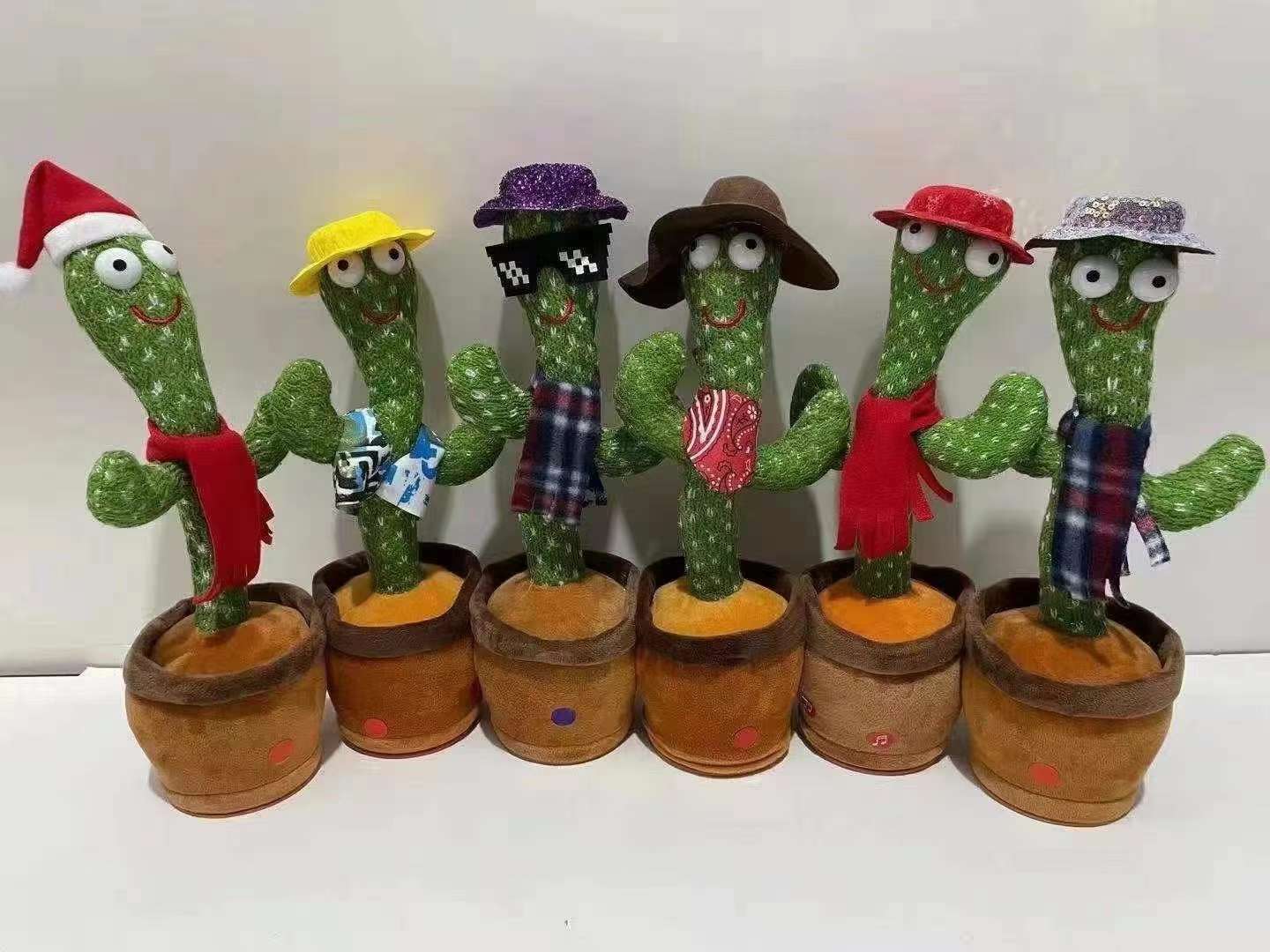 抖音同款网红跳舞扭扭仙人掌跨境亚马逊会唱歌扭动的妖娆毛绒玩具详情图5