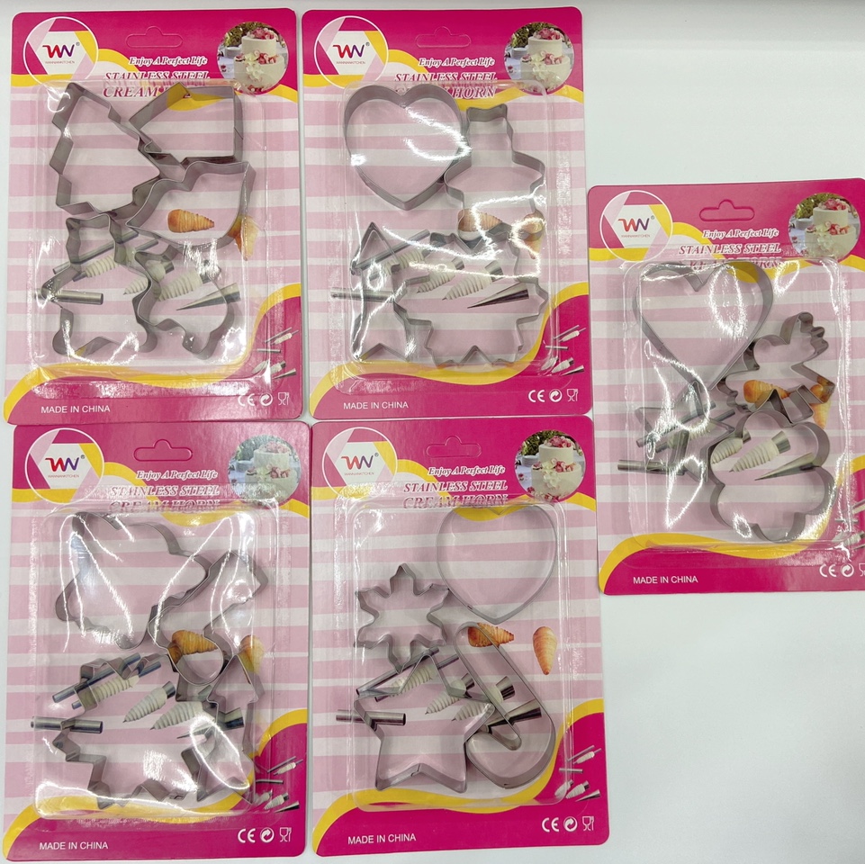 Stainless steel cookie mold, cookie chocolate cake baking set DIY mold