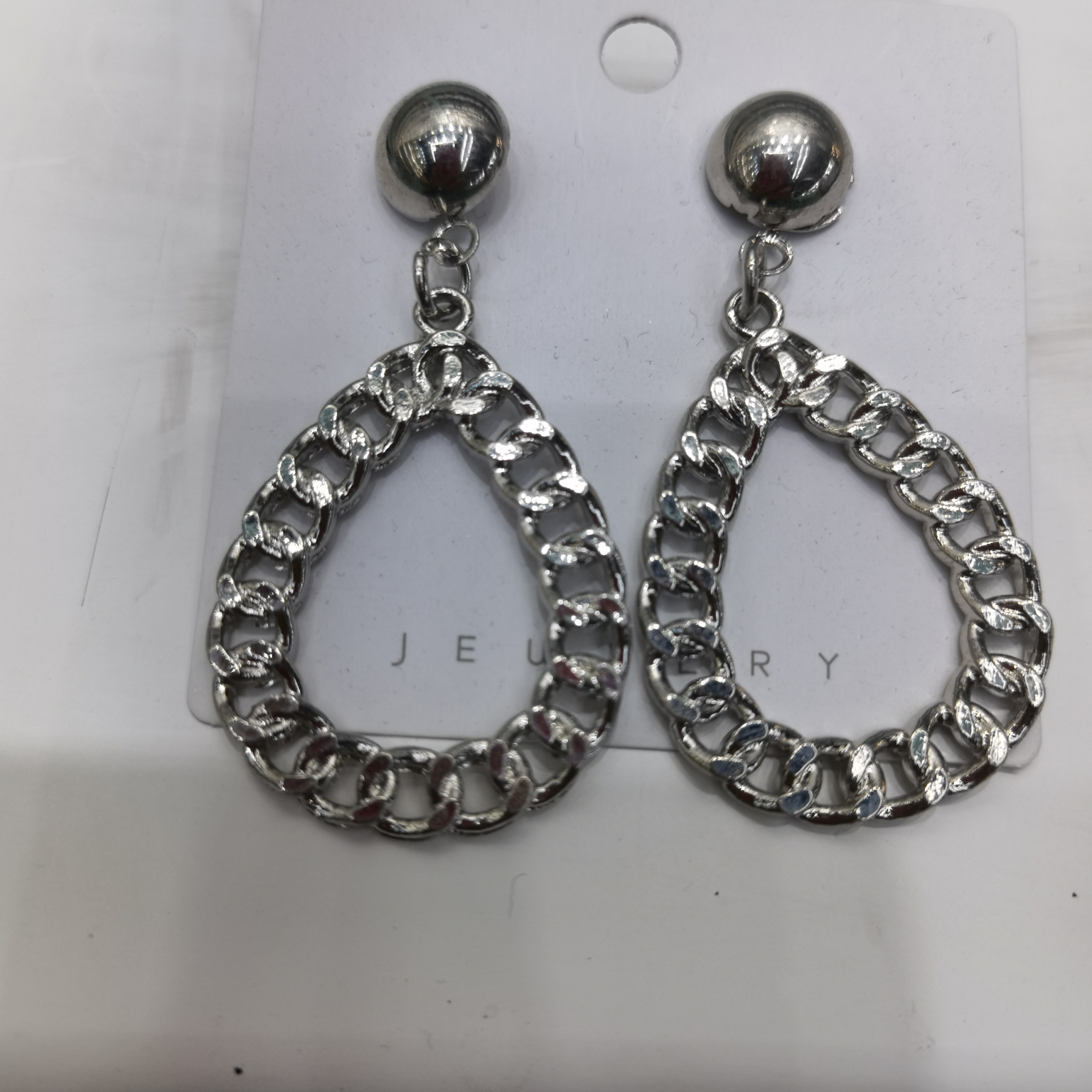 4554一392号，材料合金水滴小号电镀白K