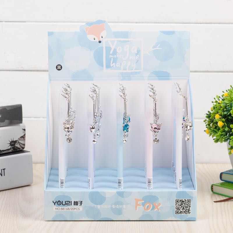 钻石狐狸挂件笔