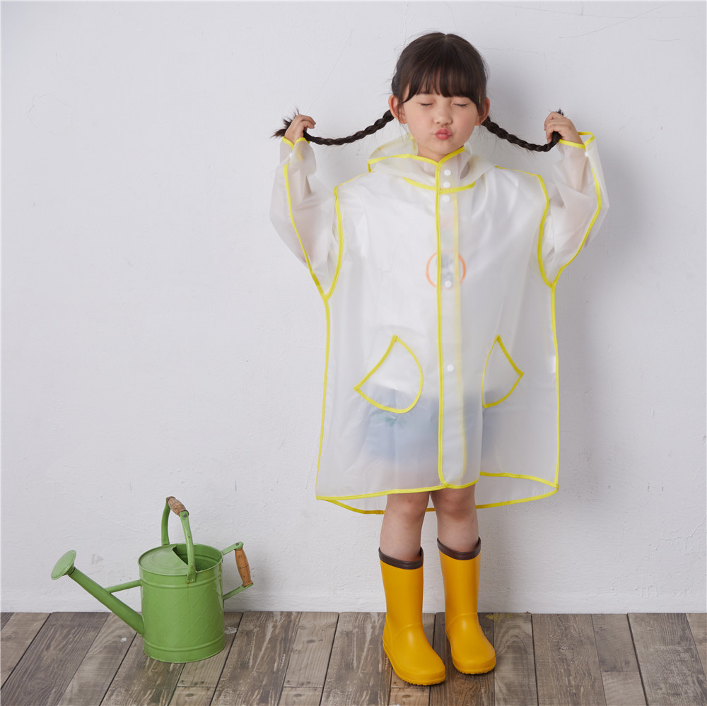 Children's fringed raincoats, Instagram influencers, cute and fashionable raincoats with pointed caps and borders, raincoats for boys, girls and kindergartens details Picture