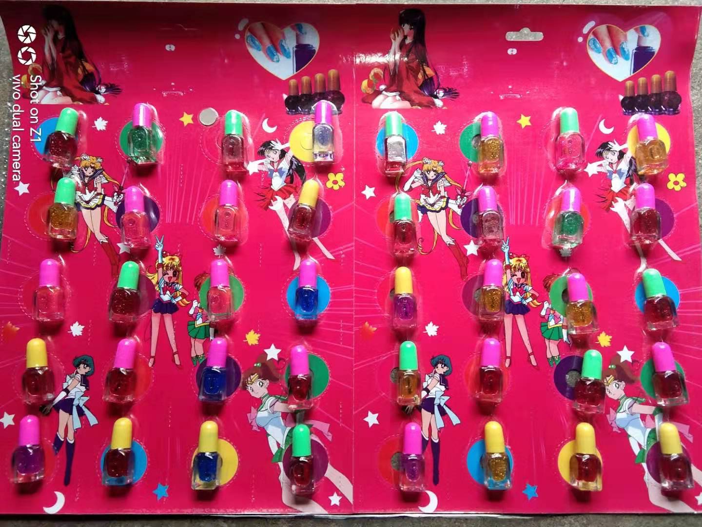 Hanging board, square bottle, round bottle, nail polish, children's toys, 20 pieces per card, factory direct sales and wholesale