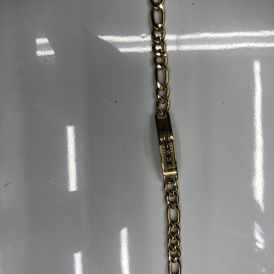 不锈钢手链NK链金色搭配男士项链吊坠2668