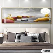 Ink modern simple money tree golden bird abstract bedside decoration painting