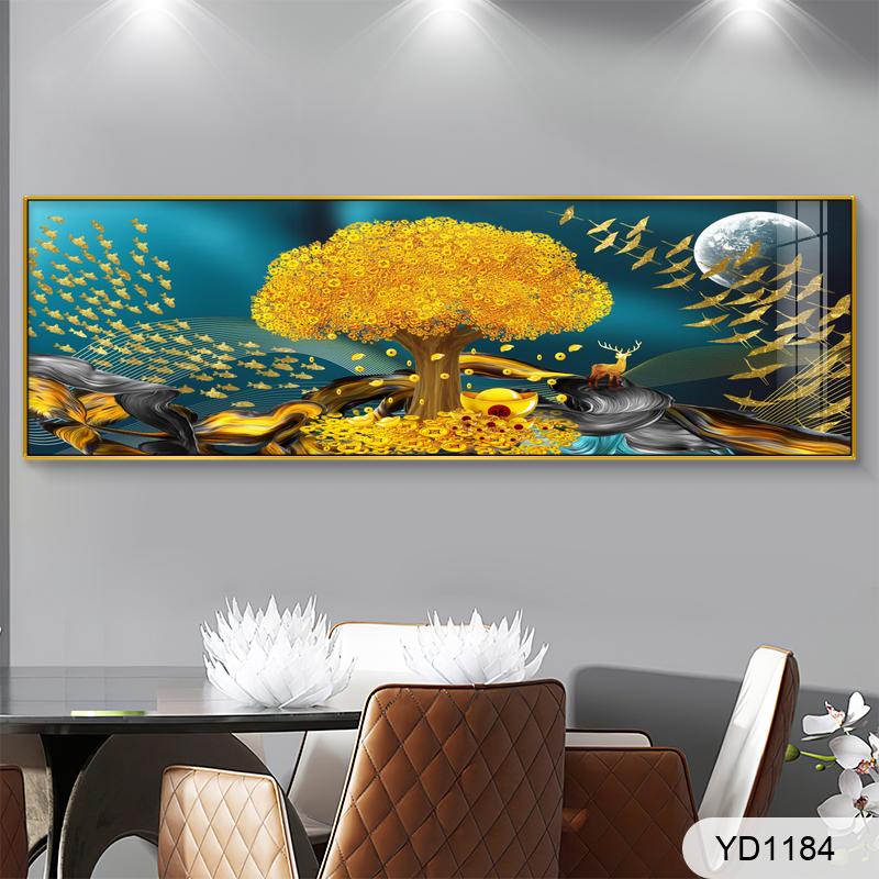 Oil painting texture gold forest sofa headboard